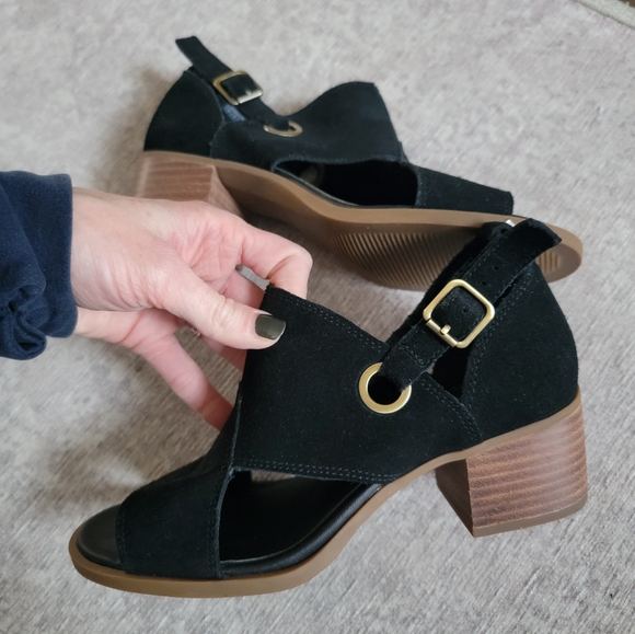 🖤 KOOLABURRA BY UGG HEELED SANDALS WITH BUCKLE OPEN TOED - Picture 7 of 9